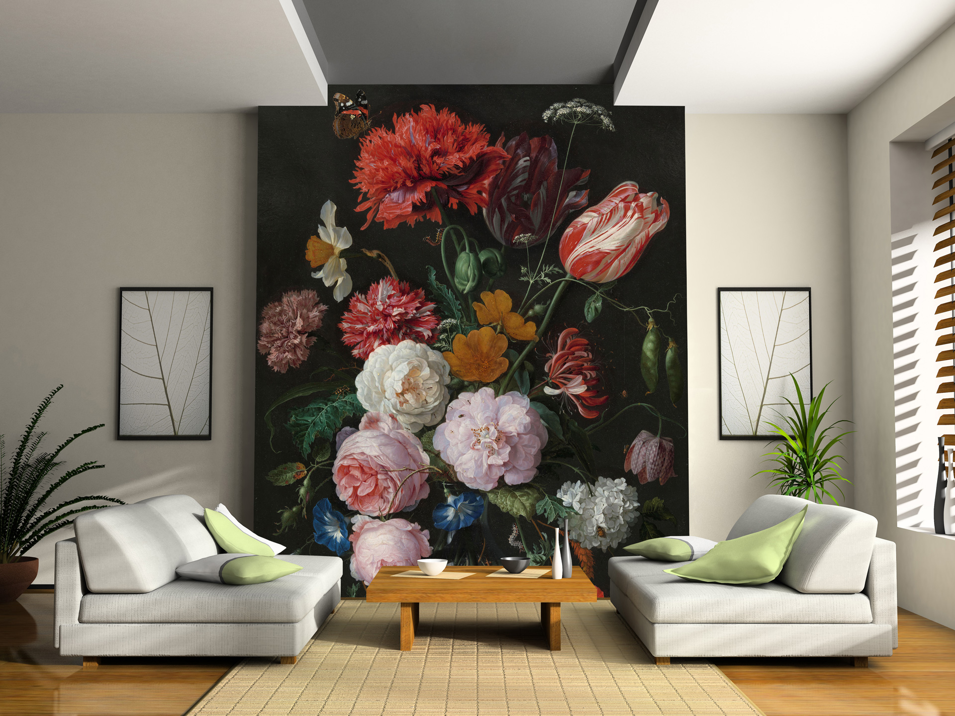 Tapety na płótnie - MS Design Studio - Tapeta w kwiaty holenderskie